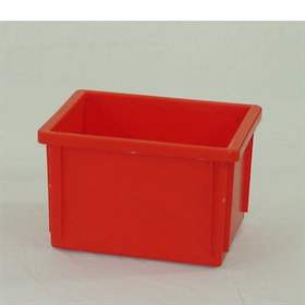 Lagerkasten Stockbox, 400 x 300 x 250 mm, Farbe rot