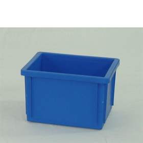 Lagerkasten Stockbox, 400 x 300 x 250 mm, Farbe blau