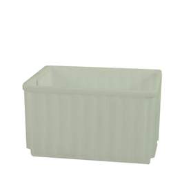 Lagerkasten Stockbox, 800 x 600 x 450 mm, Farbe weiss.