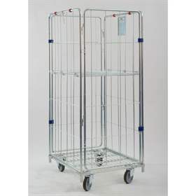 Rollcontainer, vierseitig, ohne Fachboden, BxTxH: 700x800x1665 mm