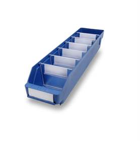 Cutie pentru raft RackBox, 500 x 120 x 95 mm, culoare albastră