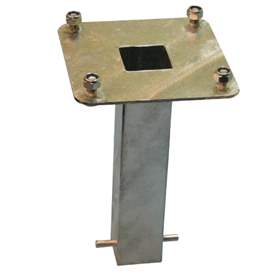 Bodenhülse zur schnellen Pfostenmontage