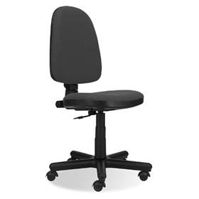 Bürodrehstuhl PRESTIGE, ohne Armlehnen, Bezugsmaterial Basic – Farbe hellgrau