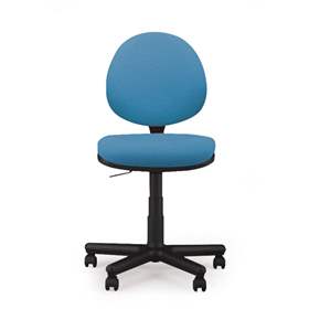 Moderner Bürostuhl SMART ohne Armlehne, Bezugsmaterial Basic - Frabe lichtblau