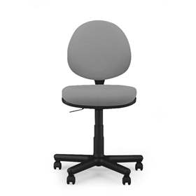 Moderner Bürostuhl SMART ohne Armlehne, Bezugsmaterial Basic - Farbe lichtgrau