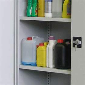 Metall-Fachboden, B x T: 1200 x 460 mm, Traglast 60 kg, Grau