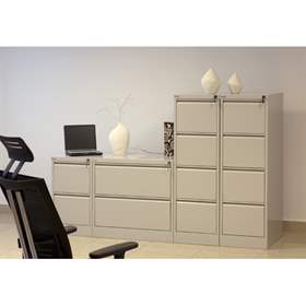 Cartotecă - dulap arhivare registratură - pentru format  A4, 3 zweibahninge sertare, HxLxl: 1000x775x630 mm, neagră RAL9005