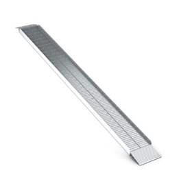 Verladeschiene mit erhöhtem Rand, Aluminiumkonstruktion, LxB: 2000x200 mm, Tragfähigkeit 660 kg.