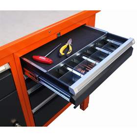 Verschiebbarer Zusatzeinsatz für Schubladen TECHNO LIGHT für Kleinteile