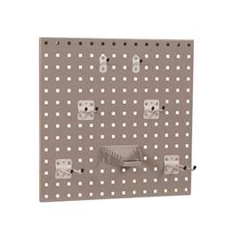 Perforierter Werkzeugpanel TECHNO Light, 532x532 mm, lichtgrau RAL7035.