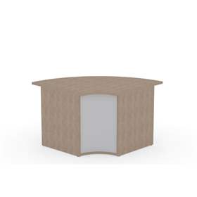 Zuschlag für Bezug: Modul-Innenecke ohne Aufbau - Außenwand.