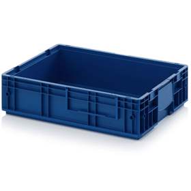 RL-KLT-6147 Behälter mit Wasserablauflöchern, 600 x 400 x 147 mm, Blau RAL 5005.