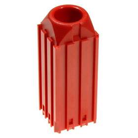 Kunststoff-Box für Werkzeuge mit Kegelschaft MORSE - M2, Modul 3x3, Farbe rot.