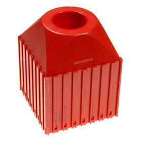 Kunststoff-Box für Werkzeuge mit Kegelschaft ISO 30, Modul 8x8, Farbe rot.