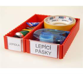 Etikettenfenster - Verpackung 10 St., Modul 4-5, Größe 45 x 36 x 4 mm.