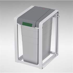 Kunststoffbehälter für Abfalltrennung, Volumen 35 l, Basismodul