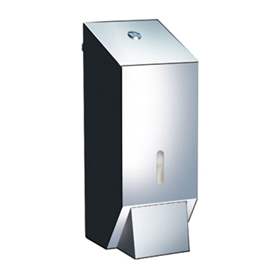 Seifenspender LUX, Edelstahl glänzend.