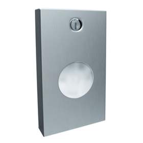 Behälter für Hygienebeutel LUX, Edelstahl matt, volumen max. 25 St.