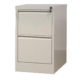 Cartotecă - dulap arhivare registratură - pentru format  A4, 2 sertare, HxLxl: 715x415x630 mm, gri RAL7035