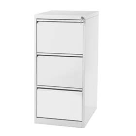 Hängeregistraturschrank ECONOMY, Format A4, 3 Schubladen, HxBxT: 1012x405x623 mm, Lichtgrau RAL7035