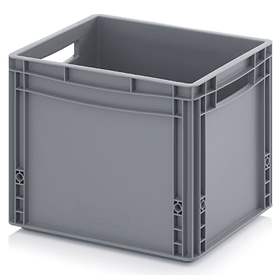 Eurobehälter geschlossen, grau, 400 x 300 x 320 mm
