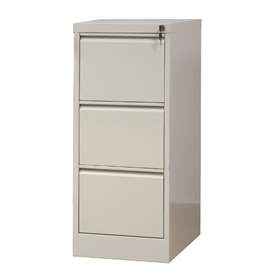 Cartotecă - dulap arhivare registratură - pentru format  A4, 3 sertare, HxLxl: 1000x415x630 mm, gri RAL7035