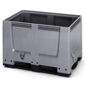 BigBox aus Polyethylen, Vollwand, 1200 x 1000 x 1000 mm, mit Kufen