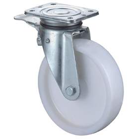 Transport-Lenkrolle mit Feststeller, Polyamid, Durchm. 125 mm, Traglast 400 kg