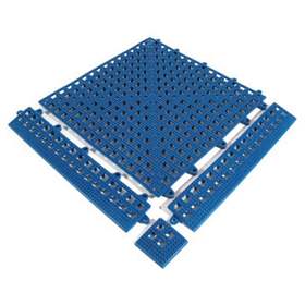 Nassraummatte Flexi-Deck 0,3x0,3 m, Farbe Blau, VE 9 Stück