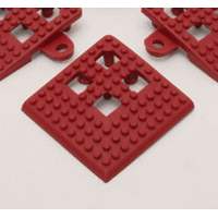 Accesoriu - colț cant de acces Flexi-Deck, culoare roșu, unitate ambalare 4 buc.