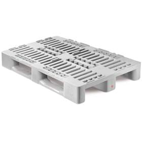 Kunststoff-Palette H1, LxBxH: 1200 x 800 x 160 mm, Farbe Grau