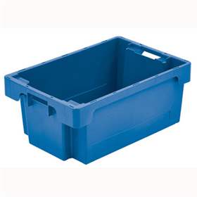 Drehstapelbehälter DSBN, Volumen 25 l, LxBxH: 600 x 400 x 150 mm, Farbe blau