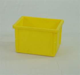 Lagerkasten Stockbox, 400 x 300 x 250 mm, Farbe gelb