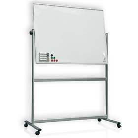 Magnetische Drehtafel, zweiseitig, weiss, 1500 x 1000 mm
