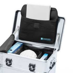 Tasche für Deckel für Profi-Aluminiumbox, L x B x H: 260x150x40 mm