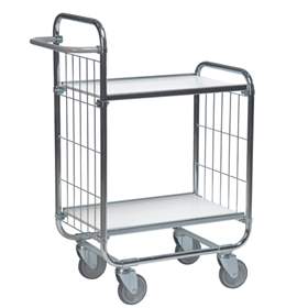 Etagenwagen, galvanisch verzinkt, 2 Etagen, Tragfähigkeit 250 kg, LxBxH: 1195x470x1120 mm