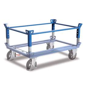Aufsatzrahmen für Fahrgestelle 1000x800 mm, Tragfähigkeit 500 kg