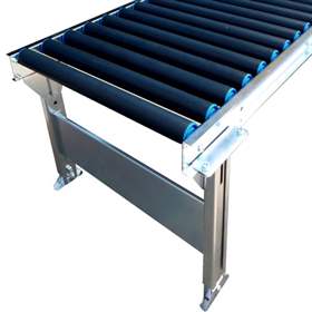 Rollenbahn mit Kunststoffrollen (Achsabstand 100 mm), Gerades Modul 1 m