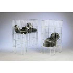 Drahtkorb, klappbar, H x B x T: 780 x 360 x 360 mm, chromatiert verzinkt