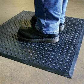 Arbeitsplatzmatte Comfort-Lok 0,8 x 0,7 m, Schwarz