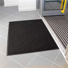 Schmutzfangmatte Toughrib für Innenbereiche, Schwarz, 1,2 x 0,8 m
