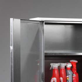 Dodatkowa półka ze stali szlachetnej, szer. x gł.: 1000 x 500 mm