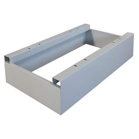 Sokel pre šatňovú skriňu WEMO, šírka 1200 mm, farba šedá RAL7035