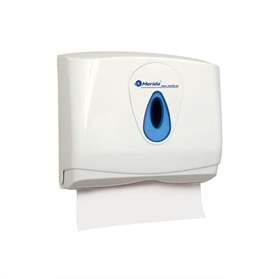 Zásobník na jednotlivé papírové ručníky TOP, obsah 250 ks. Barva průzoru modrá.