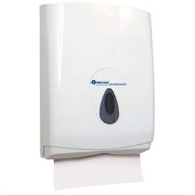 Zásobník na jednotlivé papírové ručníky TOP. Obsah 500 ks. Barva průzoru šedá.