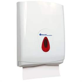 Zásobník na jednotlivé papírové ručníky TOP. Obsah 500 ks. Barva průzoru červená.