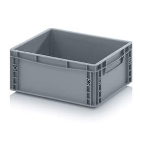 Eurobehälter geschlossen, grau, 400 x 300 x 170 mm