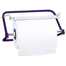 Dispenser de perete pentru rolă lavete, 500 x 350 x 600 mm, albastru