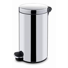 Coș gunoi cu pedală ALDA, oțel inoxidabil lucios, volum 12 l