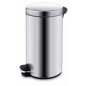 Odpadkový koš, nášlapný ALDA, nerezová ocel matná, objem 20 l